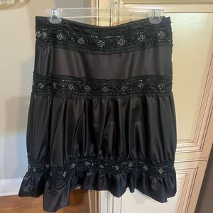 Knee Length Satin/Taffeda like skirt